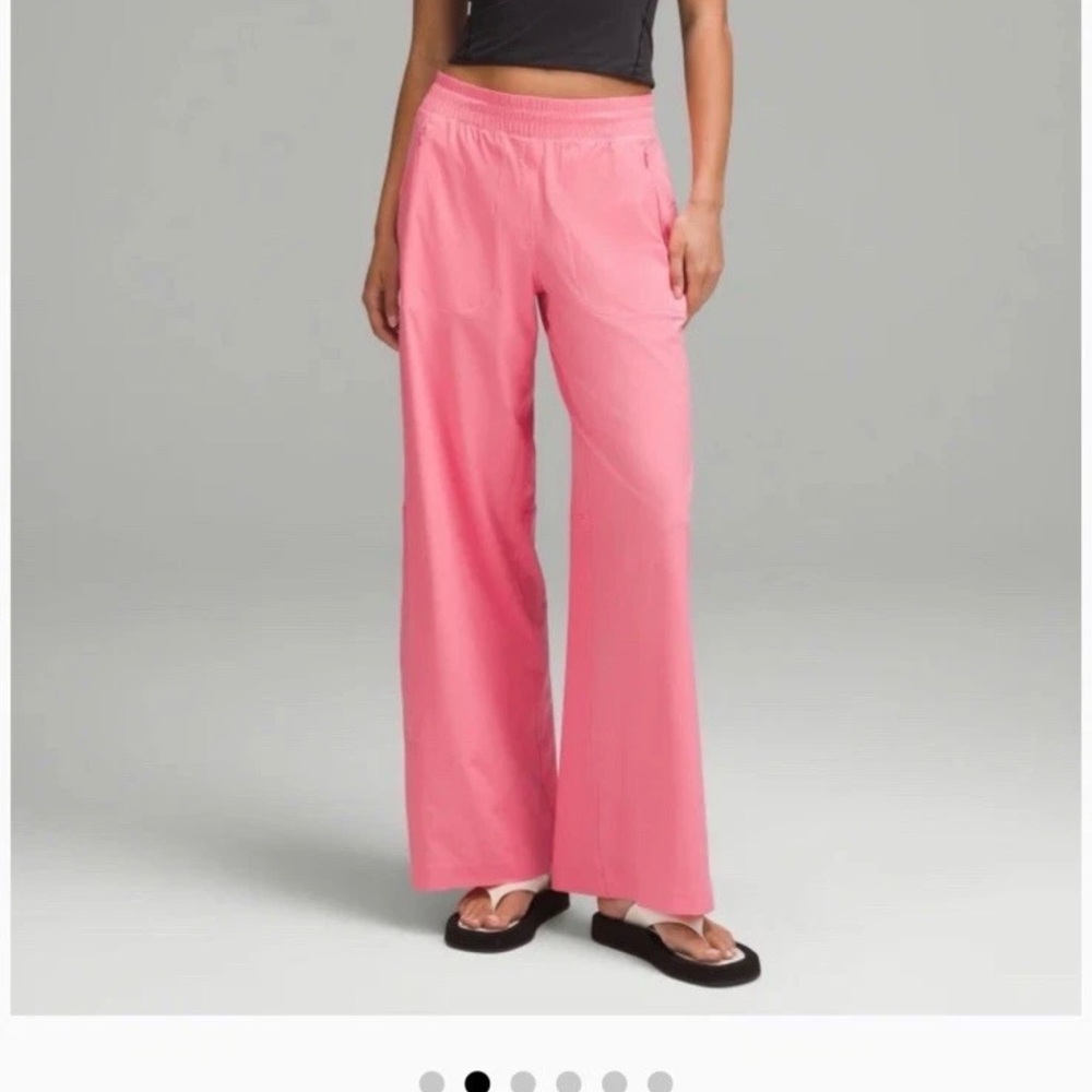 Lululemon Athletica Pink Wide-Leg Pants